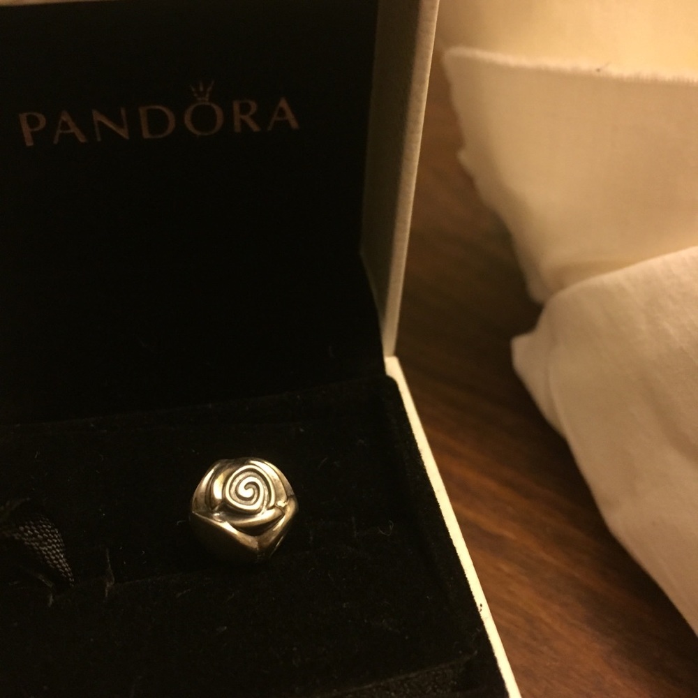 Pandora Rose Bud Charm Sterling Silver